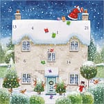 Christmas House Advent Calendar Card