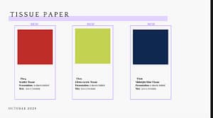 new tissue pack colours